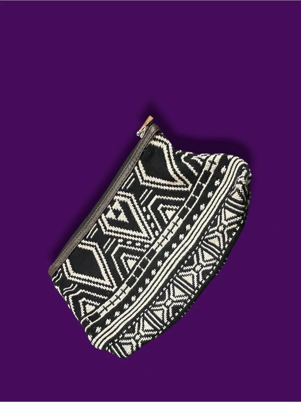 Thirty-One Jewell Rio Weave Tote & Matching Zipper Pouch Set Boho Aztec